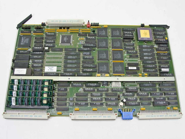Wellfleet ACE-32 106727-38 CPU board – top-side component view showing Motorola MC68020 processor and SIMM memory modules