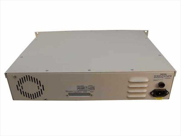 Andrew Bridgeport 7606 rear panel showing ventilation fan, connector area, and IEC AC power inlet