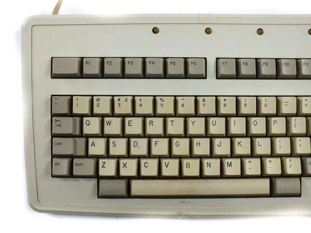 Honeywell Bull 115ST13-11E-1-J keyboard left section closeup showing function keys F1-F6 and QWERTY alphanumeric keys