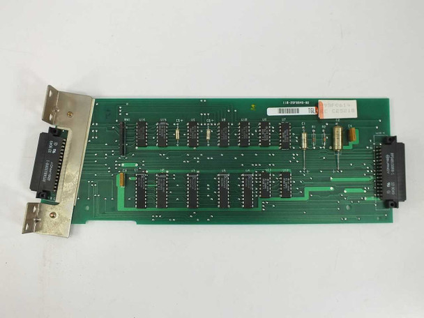 IBM 93F0614 Operator Panel Adapter Card – top-down view of full board showing DIP IC arrays and dual edge connectors