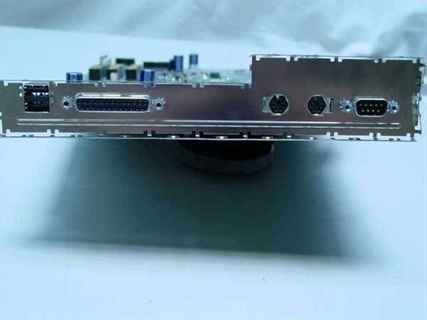 HP Vectra VL7 D5712-60001 system board rear I/O bracket showing parallel port, PS/2, USB, and serial connectors