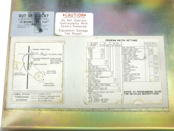 Intermec 8636AT Thermal Label Printer - No Print Head - As Is / Parts Unit