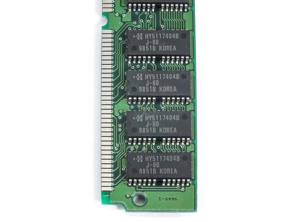 IBM 92G7325 SIMM — reverse side showing Hyundai HY5117404B J-60 memory chips and 72-pin edge connector