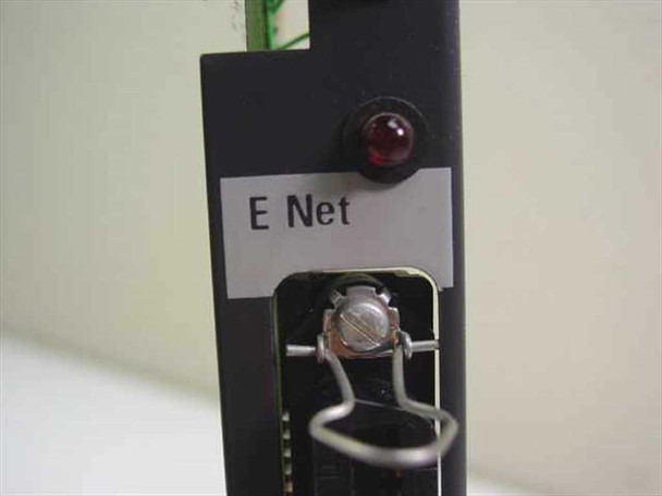 Nortel Meridian QPC414B – black card faceplate detail showing red LED indicator and E Net label