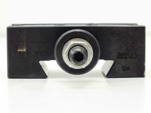 Dorian D30BXA-7-71C — bottom view showing dovetail slot profile and center clamping bolt, with model number visible on side