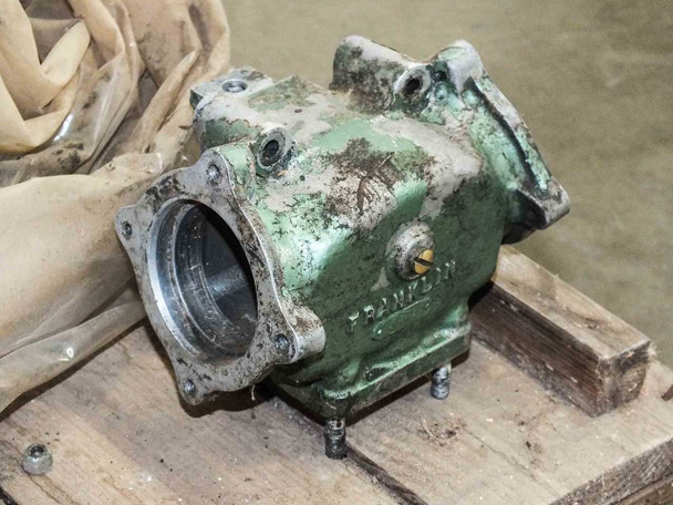Franklin accessory housing, second angle showing circular bore opening and mounting flange detail