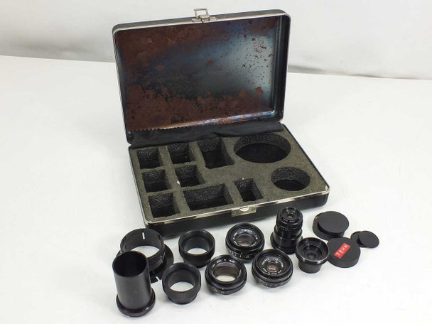 Tominon Macro Lens Kit 17, 35, 50, 75, 105 and 135 mm with Adapters in Polaroid Case