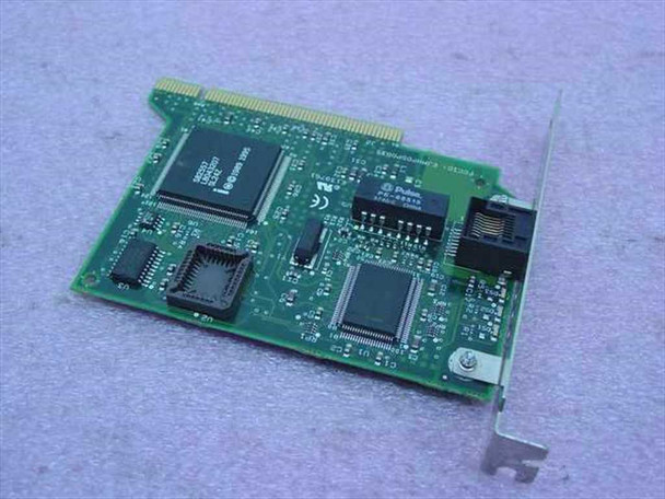 HP D5013-60001 PCI 10/100 Network Interface Card – angled top view showing main chipset and RJ-45 port