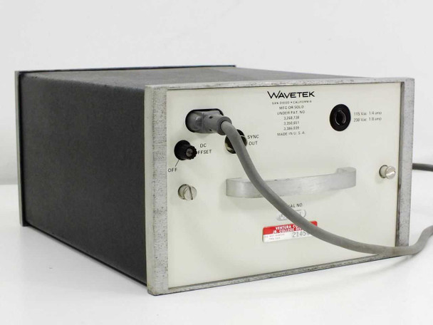 Wavetek 130 Waveform Function Generator 0.2 Hz to 2 MHz