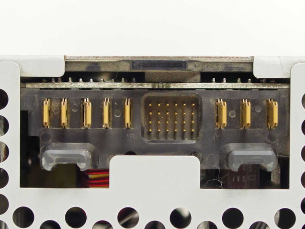 Compaq PS4040 hot-plug power supply – close-up of gold blade and pin backplane connector interface