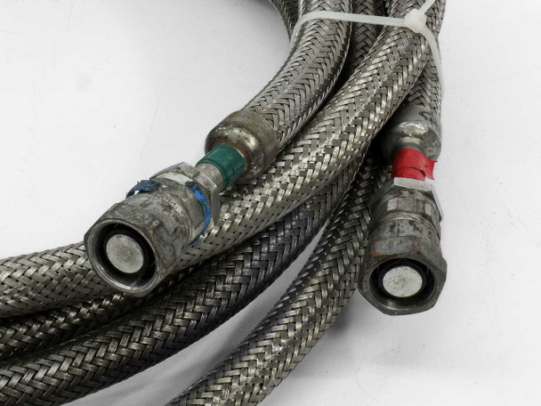 Pair Of 10-Foot CTI 8043074 Cryopump Helium Compressor Lines 5400-S5-8