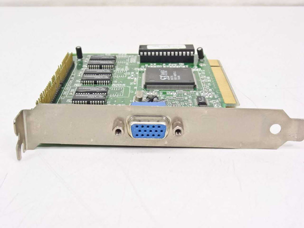 Dell STB S3 Trio64V+ PCI video card angled side view showing VGA HD DB15 output port on bracket and PCI edge connector