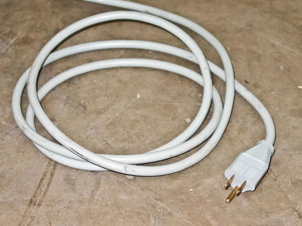 White 3-prong power cord included with Microm HM500 OM cryostat microtome