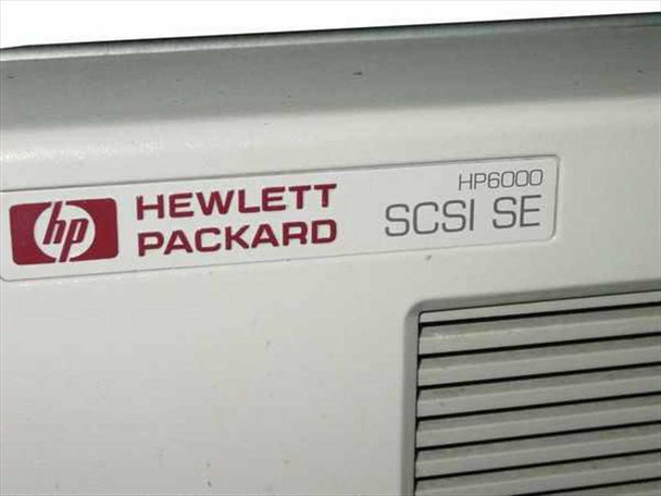HP C3024N HP6000 SCSI SE Hard Drive Array — close-up of front panel label showing HP6000 SCSI SE branding
