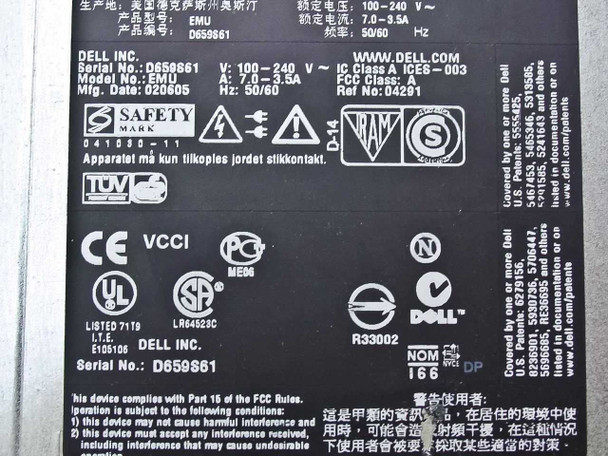 Dell PowerEdge 1850 Xeon 3.2 GHz 1U Rackmount Server No Hard Drive -No Faceplate