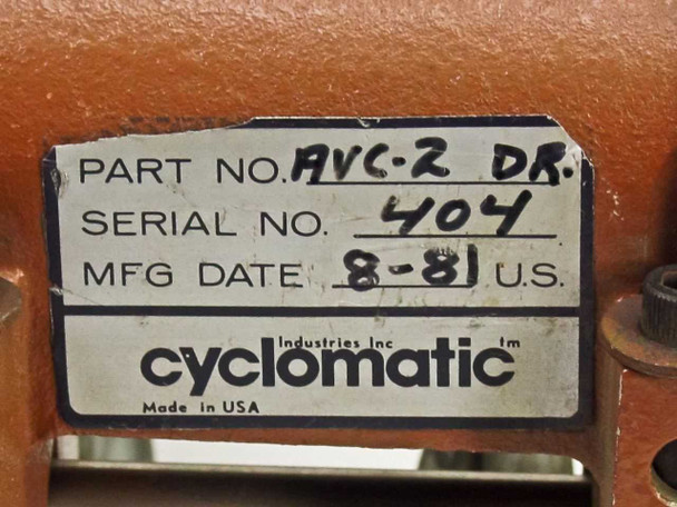 Cyclomatic AVC-2 Standard Drive Unit As Is Untested