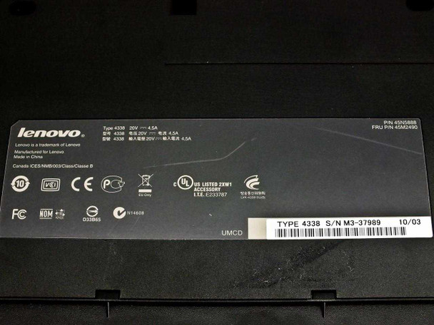 Lenovo 45M2490 T400S T410S T510 ThinkPad Laptop Mini Dock Plus Series 3 Port Replicat
