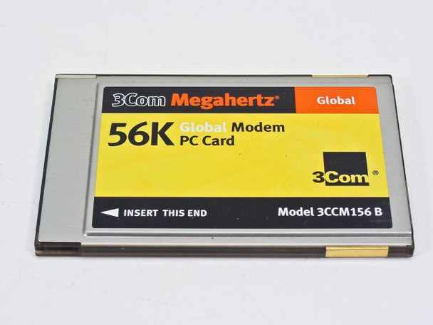 3Com 3CCM156B 56K GLOBAL Modem PCMCIA Card - No Dongle