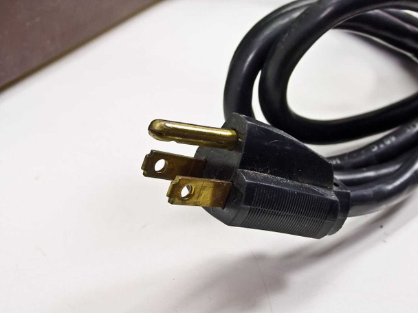 Standard NEMA 5-15P three-prong power cord plug included with the American Dade W3022 Boiling Water Bath