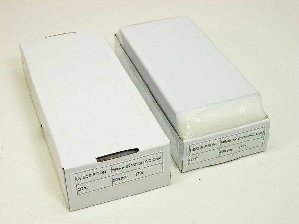 Mifare 1K White PVC Card - 200 cards per box