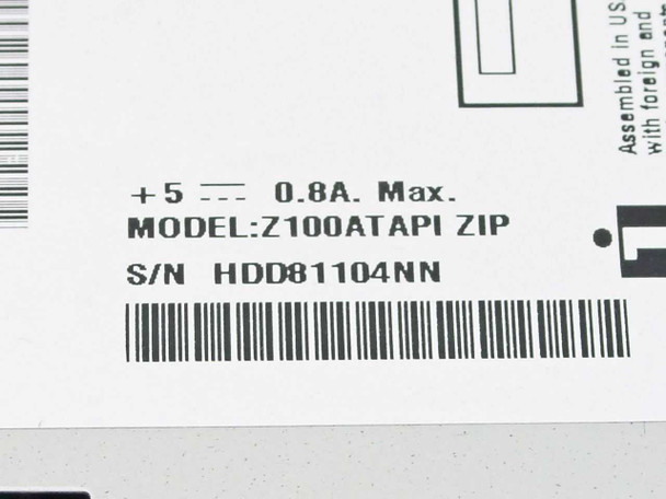 Iomega 02898A03 Zip Drive Internal Z100ATAPI - 5552C
