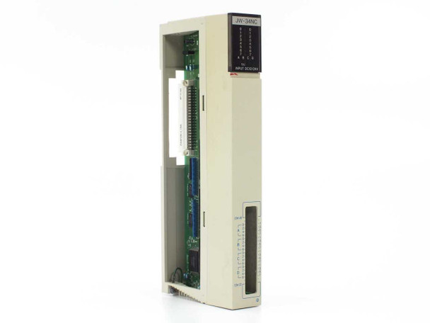 Sharp JW-34NC DC Input Module – left side profile showing PCB interior and module housing