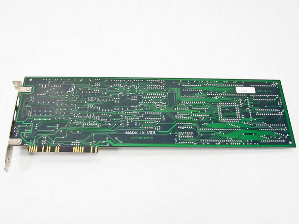 Natural Microsystems Watson II ISA card – PCB reverse side showing 'Made in USA' silkscreen and ISA edge connector