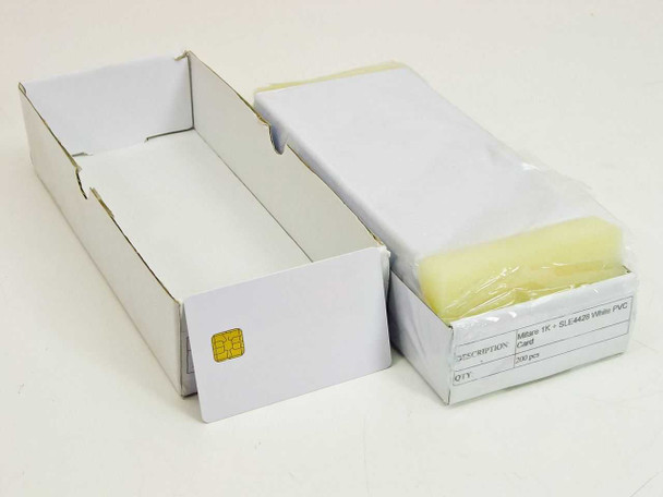 Mifare 1K & SLE4428 White PVC Card - 200 cards per box