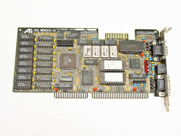 ATI 109004800 ISA Video Card ATI VGA WONDER-16 W/Mac Serial Port