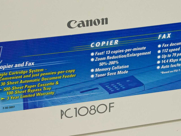 Canon PC1080F Digital personal copier and fax