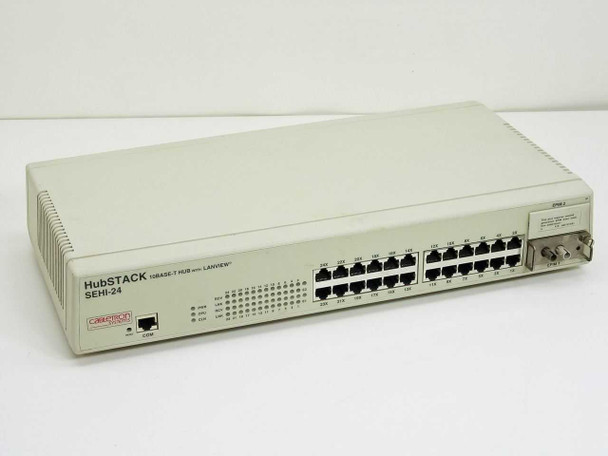 Cabletron SEHI-24 24-Port Hubstack 10Base-T Hub with Lanview - Config 3