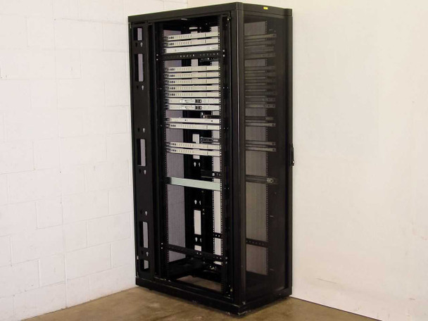 APC AR2101BLK 42U 19" Rack Mount on wheels - no sides