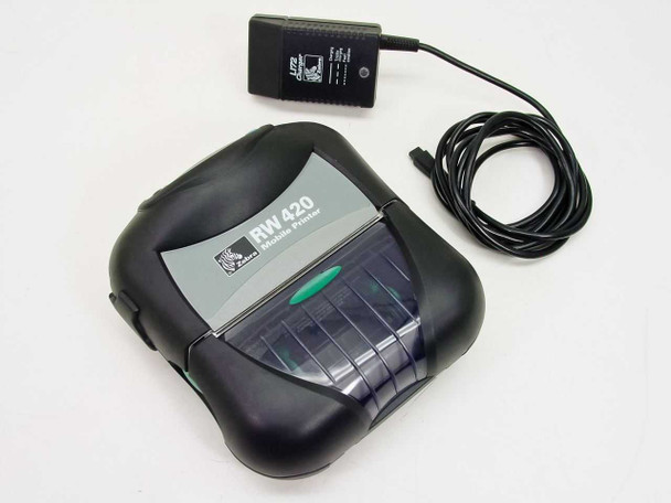 Zebra RW420 Mobile Portable Barcode Label Printer Ethernet and USB