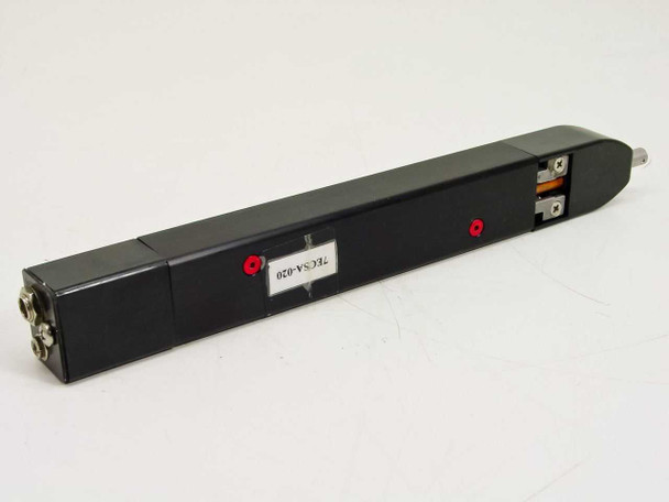Loctite 7700 UV LED wand – rear/underside view showing asset tag label (7EC5A-020) and two red screw caps