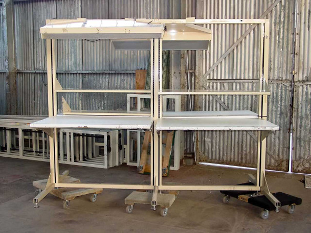 Techbench 4' Wide Modular Electronic Workstations - Sold per Single Sided Section
