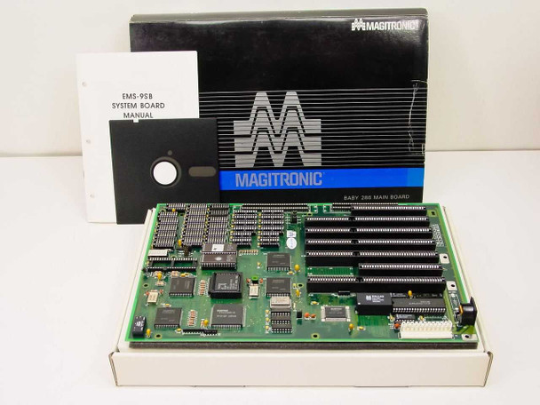 Magitronic Baby 286 MainBoard with AMD N80L286-12/S 12MHz CPU (EMS-9SB / B236D)