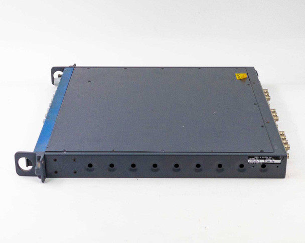 Snell & Wilcox TBS24 Kudos TBC Synchroniser — top/side view of 1U chassis showing vented top cover and rear BNC connectors