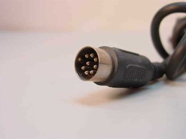 7 Pin Mini DIN male connector close-up showing 7 gold pins in circular arrangement
