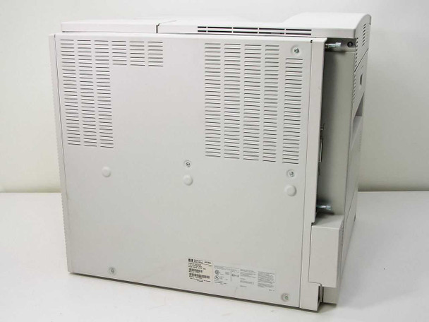HP LaserJet 5Si C3166A rear panel view showing ventilation grilles and rating label