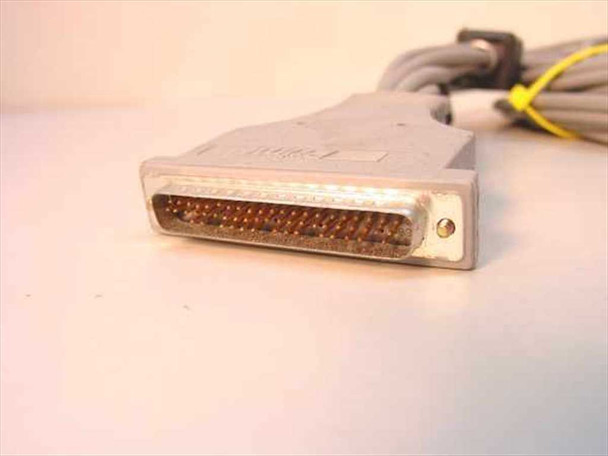 DB50 male connector close-up showing pin contacts with visible corrosion and missing pins