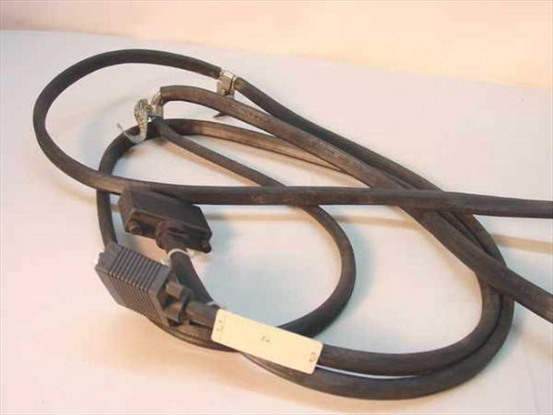 IBM DB72 male-to-male SCSI cable full length view showing both connectors and dark cable jacket