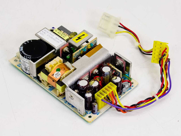 Astec LPT42 open-frame power supply – bottom-side PCB view showing component layout and output connector harness