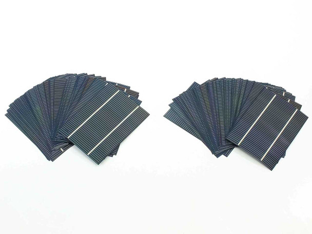 Solopower SP3 thin-film solar cell – front face showing CIGS coating