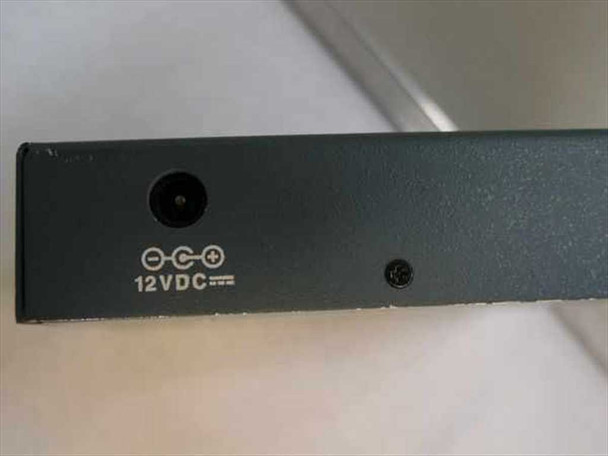 Allied Telesyn AT-MC101 rear panel showing 12VDC barrel power input connector