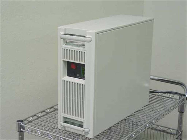 Liebert RT1000-60 1000VA UPS tower — three-quarter front/side view showing overall unit housing