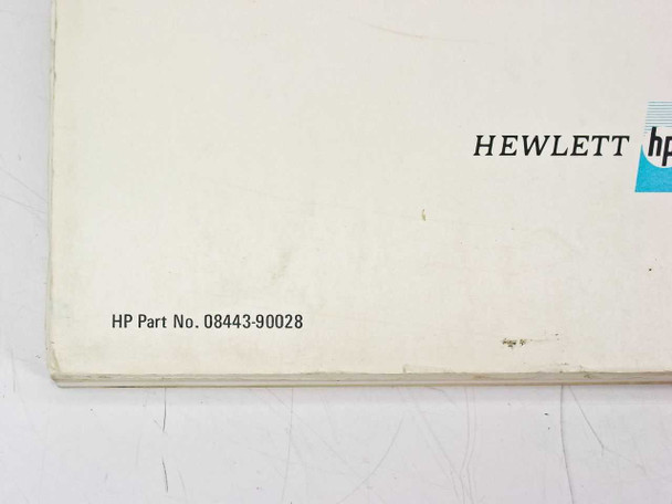 HP 8443A - 8443B Operating & Service Manual
