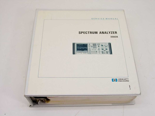 HP 3582A Spectrum Analyzer Service Manual