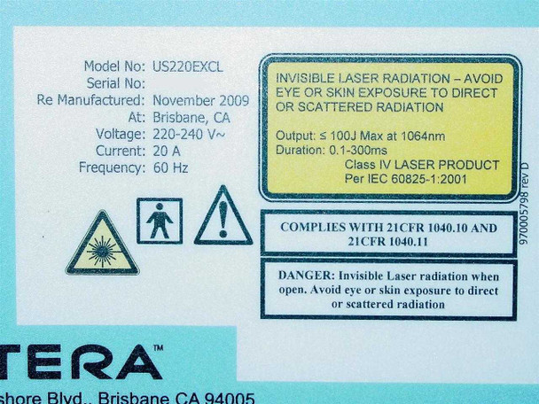Cutera US220EXCL Altus CoolGlide Excel XEO Laser