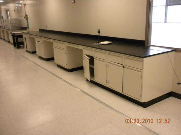 Laboratory 45 Linear Feet Laboratory Bench Cabinets with Drawers