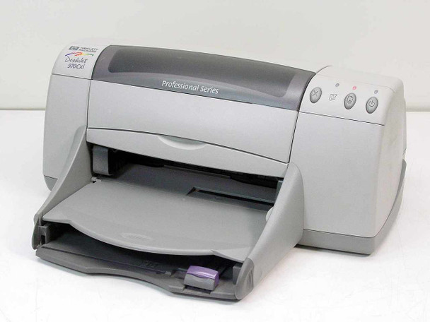 HP Deskjet 970Cxi Professional Series color inkjet printer – front three-quarter view with paper tray extended
